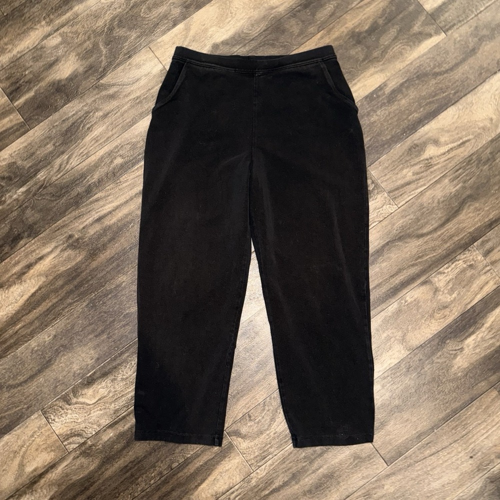 LL Bean Active Legging Capris Yoga Fitness Women's Small Regular Black
